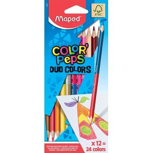 Color'peps kleurpotlood Duo x 12