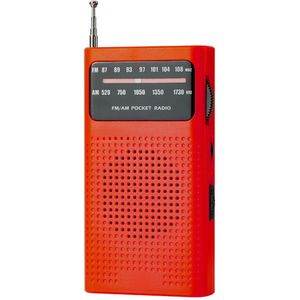 Radio - Draagbare Radio, AM(MW)/FM Batterijradio, Transistorradio voor de Zak met Uitstekende Ontvangst, Uitstekende Geluidskwaliteit, Mini Draagbare Radio (AA)