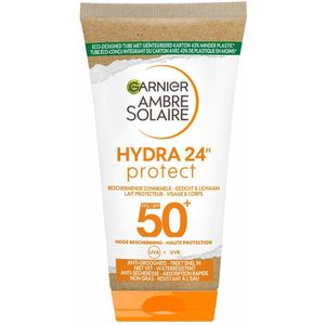 Garnier Ambre Solaire Hydra 24 Zonnebrandmelk SPF 50 Reisformaat - 3 x 50 ml - Voordeelverpakking