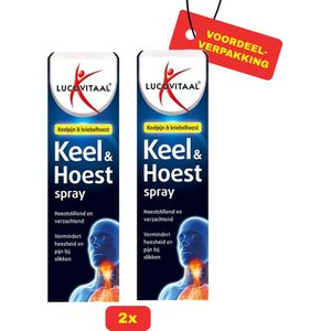 2x Lucovitaal Keel Hoestspray 2x 20 ml - voordeelverpakking!