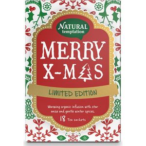 Natural Temptation - Merry Xmas thee - Kerstcadeau - Thee voor Kerst - Christmas - biologische thee voor onder de kerstboom