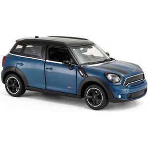 Mini Cooper S Countryman (Blauw) 1/24 Rastar - Modelauto - Schaalmodel - Model auto - Miniatuurautos - Miniatuur auto