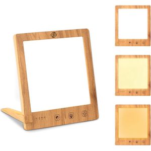 Equivera Lichttherapielamp - Daglichtlamp - Bureaulamp - Tegen Winterdepressie - SAD Lamp - Zonlicht - Meerdere Standen - Timerfunctie