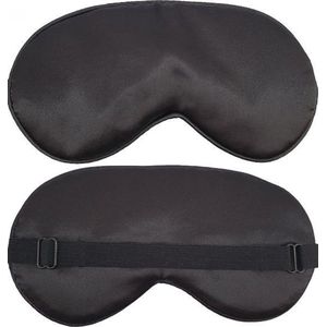 Slaapmasker Extra Zacht Satijn - 1x Zwart - Thuis - Verduisterend - Onderweg - Vliegtuig - Festival - Slaapcomfort - oDaani