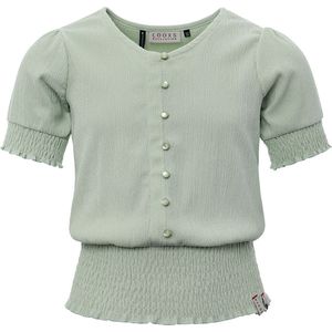 LOOXS 10sixteen 2211-5101-330 Meisjes Blouse - Maat 116 - Groen van 98% Polyester 2% elastane