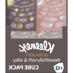 Zachte gezichtsdoekjes - pak van 12 kubusvormige tissuedoosjes - uiterst zachte weefsels - zijdeachtige luxe ontwerp