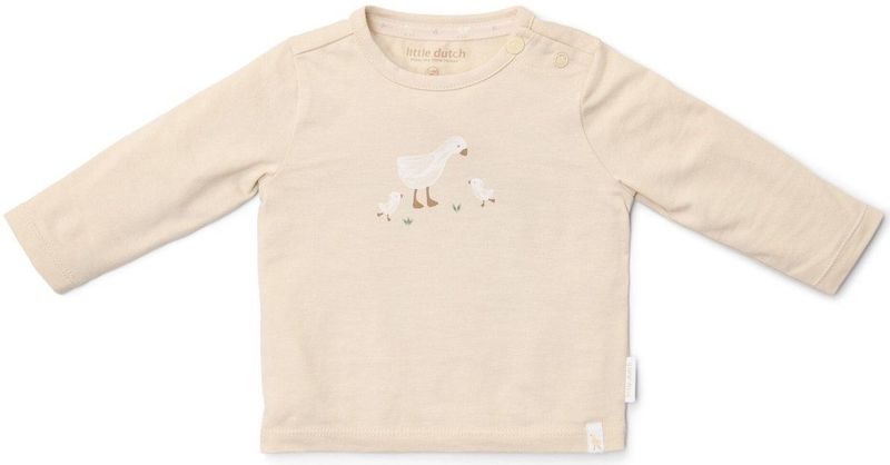 Little Dutch - Baby Shirt - Zand - Lange Mouw