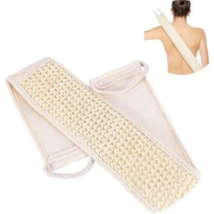 Badwasriem exfoliërende Loofah terug en exfoliërende spons voor douche massage - rughuidverzorging - badaccessoires voor mannen en vrouwen .