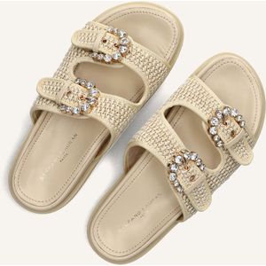 Stefano Lauran - Slippers - Beige - Raffia - Dames