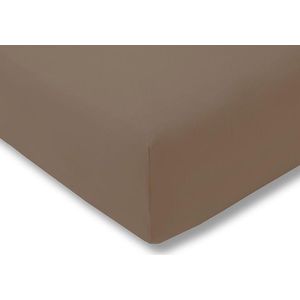 Hoeslaken voor splittopper 180/200-220cm taupe