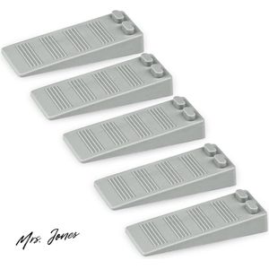 Mrs. Jones Deurstopper Vloer Grijs - Hoogte Verstelbaar - Krasbestendig - Antislip - Deurwig Rubber - Deurbuffer Bescherming voor Balkondeur .