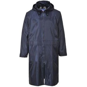 Klassieke Volwassen Regenjas M - Marine Blauw