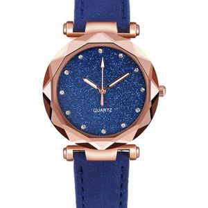 Hidzo Horloge Quartz Ø 38 - Blauw/Rose - In Horlogedoosje