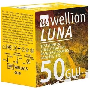 Wellion Luna glucose teststrips (50 stuks)