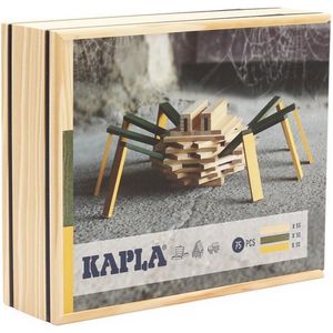 KAPLA - KAPLA Kleur - Constructiespeelgoed - SPIN KOFFER - 75 Plankjes - NL