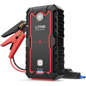Jumpstarter voor Auto - Startkabels - Starthulp - Stroboscoop - Waarschuwing - 12V - 2000A - Jumpstarters - Powerbank - verlichting - SOS - Zwart