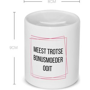 Akyol - meest trotse bonusmoeder ooit Spaarpot - Mama - trotse bonusmoeder - moeder cadeautjes - moederdag - verjaardagscadeau - verjaardag - cadeau - geschenk - kado - gift - moeder artikelen - 350 ML inhoud
