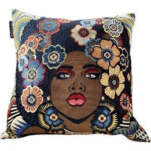 PARTICOLARE Sierkussen Afro Flower