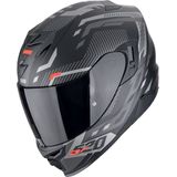 Scorpion - Exo-520 Evo Air - Scooterhelm - Matte Zwart-Zilver-Rood - ECE 22-06