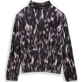 Tom Tailor Denim Losvallend blousehemd met patroon