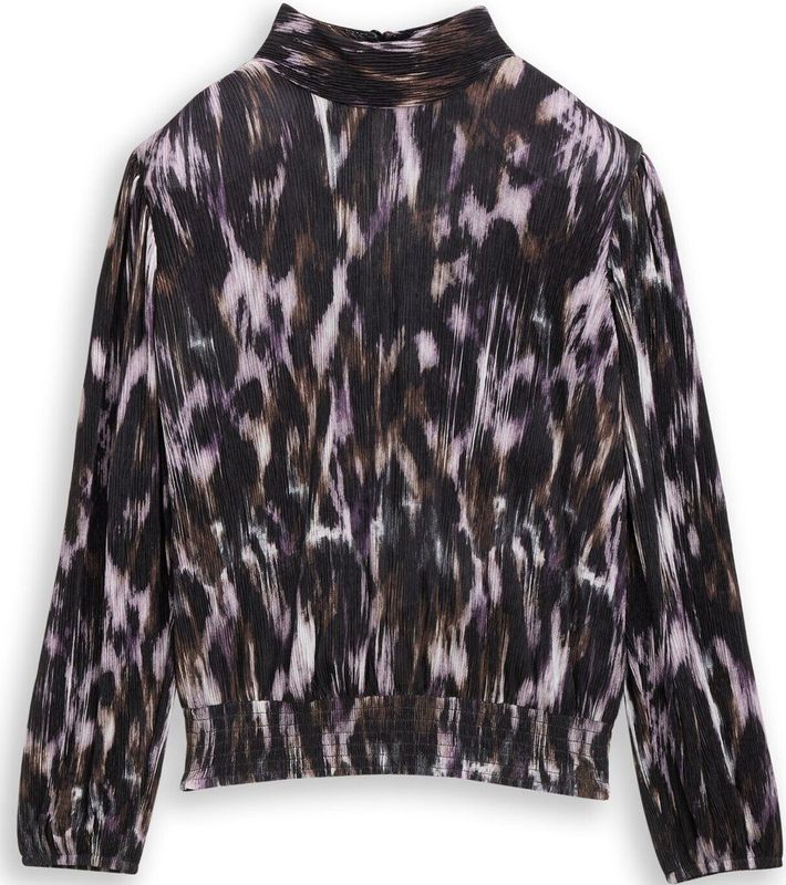 Tom Tailor Denim Losvallend blousehemd met patroon