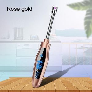Elektrische kaars aansteker - Oplaadbaar - Milieu vriendelijk -  Rose Gold - USB kabel inbegrepen - in luxe geschenkdoos