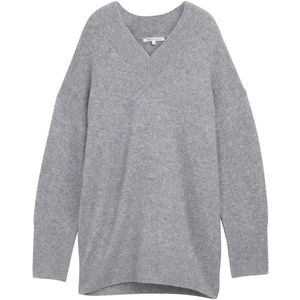 Tom Tailor Denim - Gebreide Trui - Lange Stijl - V-hals