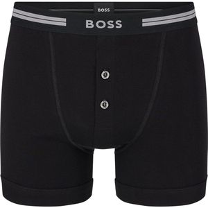 HUGO BOSS Original retro trunk (1-pack) - heren boxer normale lengte met gulp - zwart - Maat: M