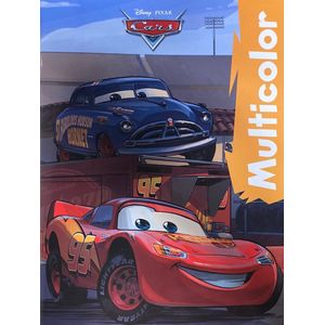 Disney - Multicolor kleurboek Pixar Cars - 32 pagina's waarvan 16 kleurplaten en 16 voorbeelden - voor kinderen - geschikt voor kleurpotloden en stiften - knutselen - kleuren - cadeau - kado - verjaardag - kerst - Sinterklaas