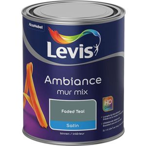 Levis - Ambiance Mur Satin Mix - Faded Teal - 1 L
