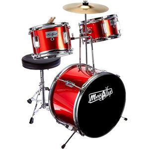 Drumstel voor Kinderen - Driedelig - Inclusief Cymbaal Pedaal - Drumsticks - Drumkruk