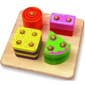 Pintoy Houten Tel en Vormenpuzzel (1 stukjes, educatief)