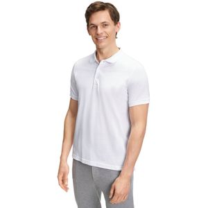 FALKE - Basic Polo Shirt - Wit - Heren - Piqué Katoen