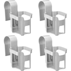 Bekerhouders zwembadrand - drankenhouder zwembadside - bekerhouder voor neerzetten dranken - kaki