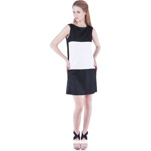 John Zack - Zwart-Witte Mini-Jurk / M