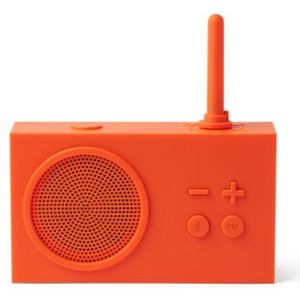 Lexon - Tykho 3 - FM Radio Bluetooth Speaker - Orange - Badkamerradio