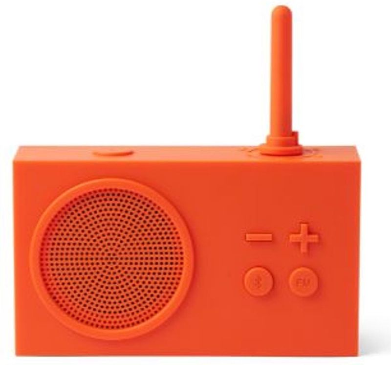 Lexon - Tykho 3 - FM Radio Bluetooth Speaker - Orange - Badkamerradio