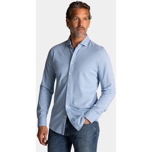 NZA - Blauw katoenen overhemd