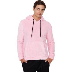 Trendyol Indigo Regular/Normal Cut Hooded Warm Pluche Sweatshirt Tmnaw20Sw0090