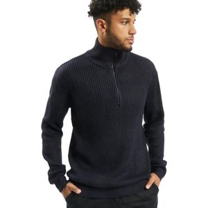 Troyer Gebreide Sweater Zwart - Basics voor Heren