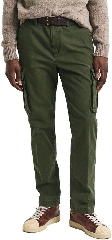 Gant - Cargobroek - Groen - Regular Fit