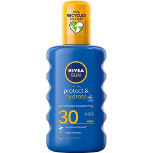 NIVEA SUN Protect & Hydrate Zonnebrand Spray - SPF 30 - Zonnespray - Beschermt en hydrateert - Met Vitamine E - 200 ml