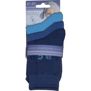 Baby / kinder sokjes alphabet - 24/27 - jongetje - 90% katoen - naadloos - 12 PAAR - chaussettes socks