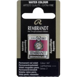 Rembrandt water colour napje Permanent Red Violet (567)
