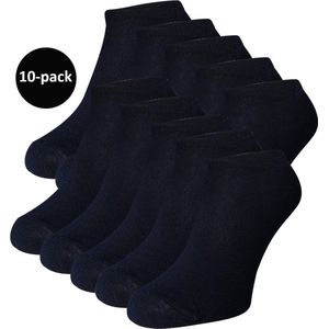WeirdoSox enkelsokken Dames - 10-pack - Sneakersokken - Navy blue - Maat 39-42
