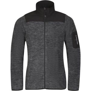 Zwarte herentrui softshell sweatshirt met ritssluiting en lange mouwen