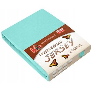Jersey hoeslaken met elastiek 160x220 cm mintgroen