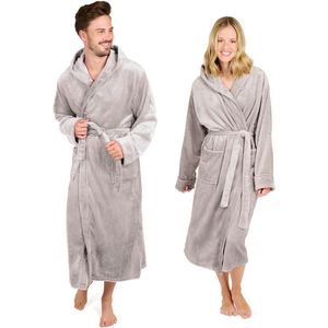 Zachte en Luxe Badjas voor Dames en Heren met Kap en Zakken, Oeko-TEX® Gecertificeerd