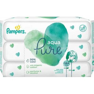 Pampers Aqua Pure - 3 x 48 Stuks - Babydoekjes