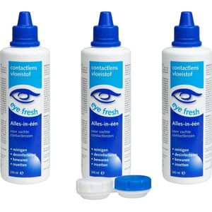 Eye Fresh 240 ml - Lenzenvloeistof voor zachte contactlenzen - Voordeelverpakking